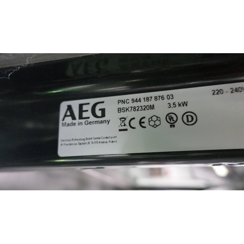 3112 - AEG Single Steam Oven (H455xW595xD567) (Model no: BSK782320M) (550-231) * This lot is subject to vat