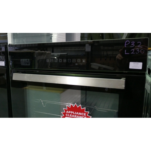 3114 - CDA Single Multi-Function Pyrolytic Oven (H595xW595xD567) (Model no: SK511BL) (550-230) * This lot i... 