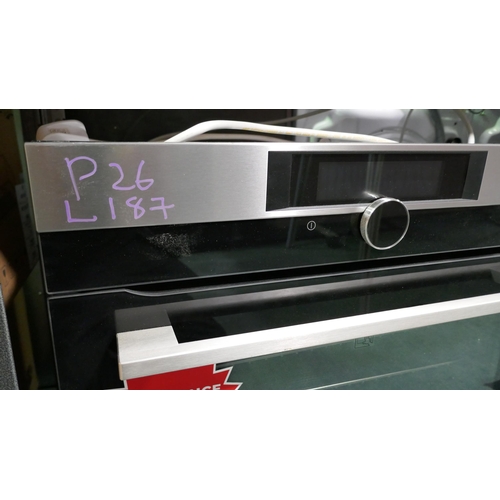 3121 - AEG Pyrolytic Single Oven (H594xW594xD567) (Model no: BPK842720M) (550-187) * This lot is subject to... 