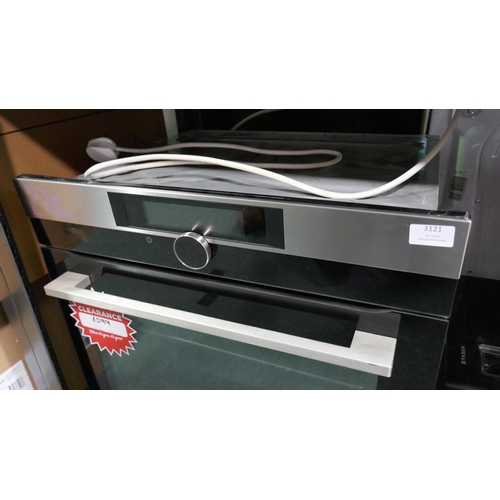 3121 - AEG Pyrolytic Single Oven (H594xW594xD567) (Model no: BPK842720M) (550-187) * This lot is subject to... 