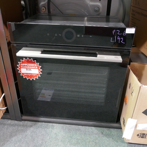 3123 - Bosch Serie 8 Single Oven with Home Connect (H595xW594xD548) (550-192) * This lot is subject to vat