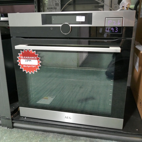 3125 - AEG Single SousVide Oven (H594xW594xD567) (Model no: BSK892330M) (550-193) * This lot is subject to ... 