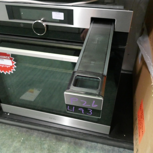 3125 - AEG Single SousVide Oven (H594xW594xD567) (Model no: BSK892330M) (550-193) * This lot is subject to ... 