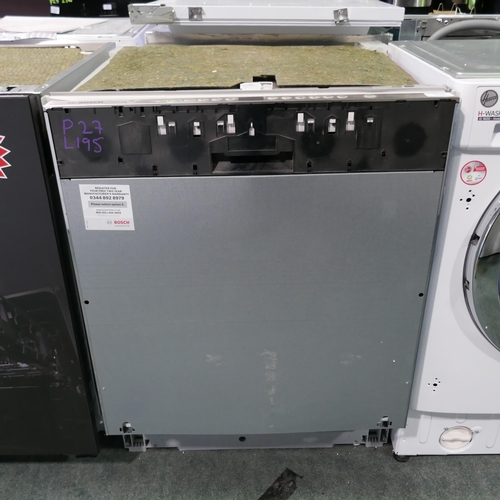 3131 - Bosch Fully Integrated Dishwasher (H815xW596xD550)  (Model no: SMV46MX00G) (550-195) * This lot is s... 