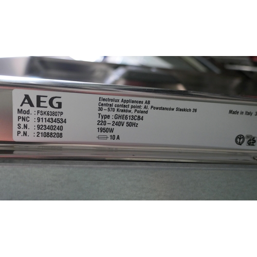 3132 - AEG Fully Integrated Dishwasher (H818xW596xD550)  (Model no: FSK63807P) (550-194) * This lot is subj... 