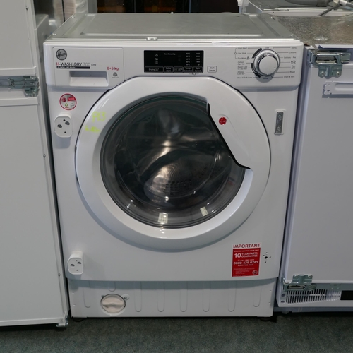 3135 - Hoover H-Wash + Dry 300 Lite Integrated Washer Dryer (8+5Kg) (H820xW600xD525) (Model no: HBD 485D1E)... 