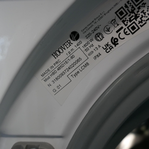 3135 - Hoover H-Wash + Dry 300 Lite Integrated Washer Dryer (8+5Kg) (H820xW600xD525) (Model no: HBD 485D1E)... 