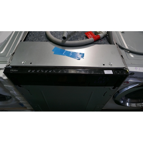 3142 - Haier Integrated Dishwasher (Model no: XIT 6C3TB3B) (550-183) * This lot is subject to vat