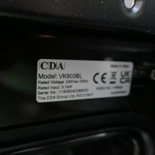 3147 - CDA Compact Combi Microwave Oven (H455xW595xD552) (Model no: VK903BL) (550-65) * This lot is subject... 