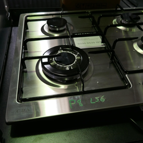 3149 - CDA Gas 4 Burner Hob (H43xW580xD500) (Model no: HG6150SS) (550-56) * This lot is subject to vat