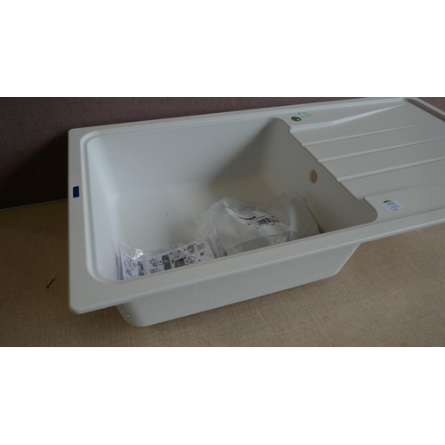 3151 - Minorca Composite White Sink with Drainer (500x1000) (Model no: BL467783) (550-127) * This lot is su... 