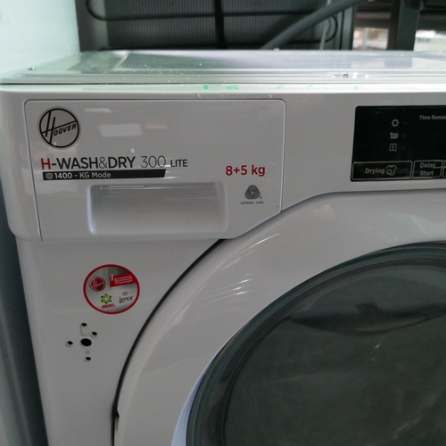 3160 - Hoover H-Wash + Dry 300 Lite Integrated Washer Dryer (8+5Kg) (H820xW600xD525) (Model no: HBD 485D1E)... 