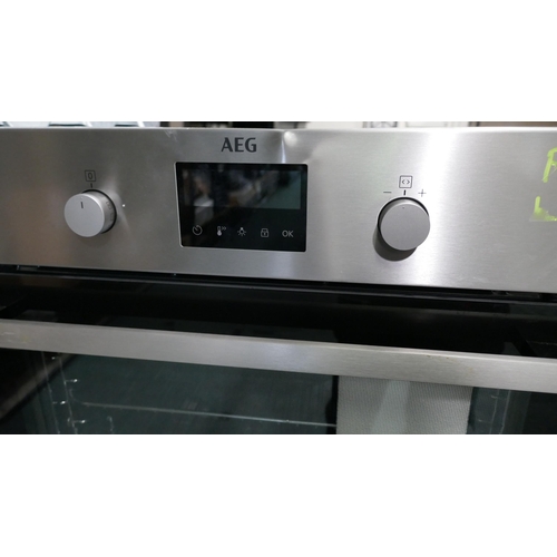 3167 - AEG Single Pyrolytic Oven with SteamBake (H594xW594xD568) (550-95) * This lot is subject to vat