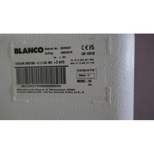 3172 - BLANCO Taidan 1.5 Bowl White Composite Sink (550-135) * This lot is subject to vat