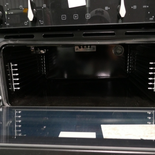 3180 - Bosch Serie 4 Wall Microwave and a CDA Built-under Electric Double Oven Black (Both Damaged) (550-66... 