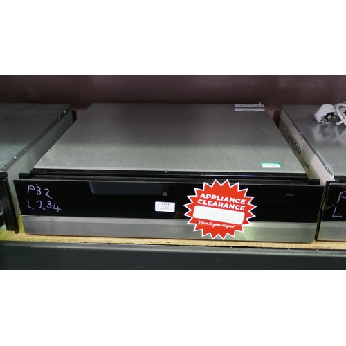 3191 - Bosch Serie 8 Warming Drawer (H140xW595xD548) (Model no: BIC630NS1B) (550-234) * This lot is subject... 