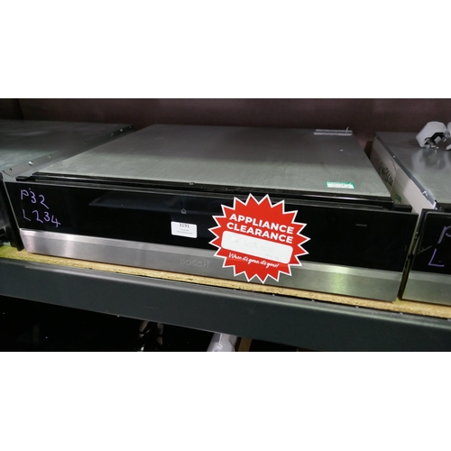 3191 - Bosch Serie 8 Warming Drawer (H140xW595xD548) (Model no: BIC630NS1B) (550-234) * This lot is subject... 