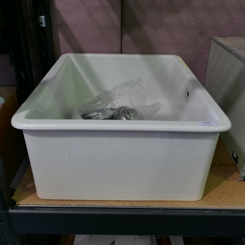 3199 - Blanco Sanindusa White Ceramic sink (550-174) * This lot is subject to vat