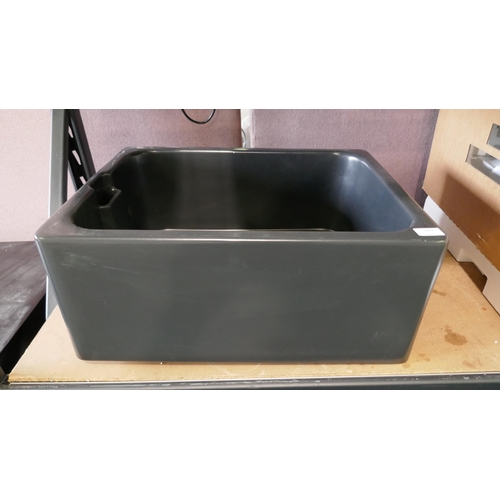 3202 - Blanco Black Ceramic Sink (550-171) * This lot is subject to vat