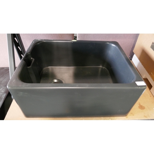 3202 - Blanco Black Ceramic Sink (550-171) * This lot is subject to vat