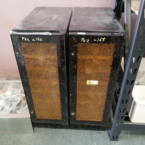 3206 - Two Viceroy Wine Coolers (Both Broken Doors) (550-162,163) * This lot is subject to vat