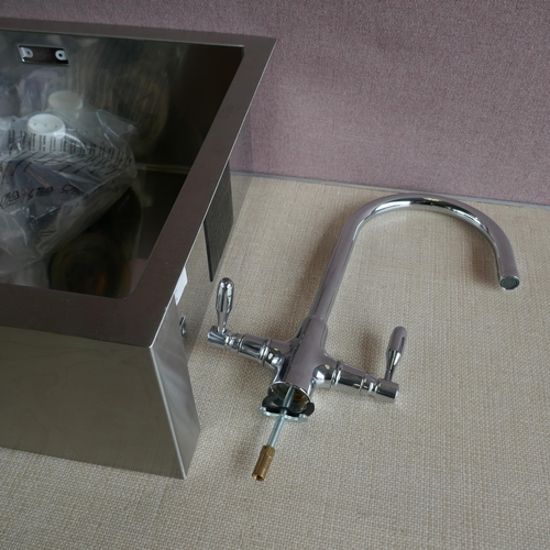 3207 - Blanco Cronos Square Style Sink and Mixer Tap (550-161)  * This lot is subject to vat