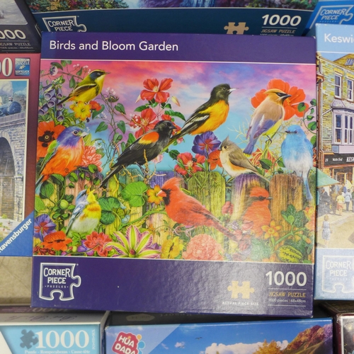 2063 - A box of ten assorted jigsaw puzzles