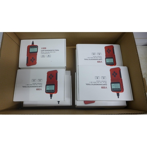 2065 - 10 V309 car diagnostic tools for all 1996 and newer OBD II compliant vehicles