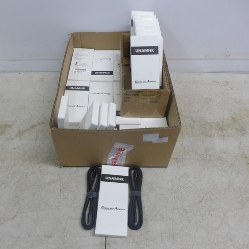 2067 - 40 boxed twin packs of USBC to USBC fast charging cables and adapters