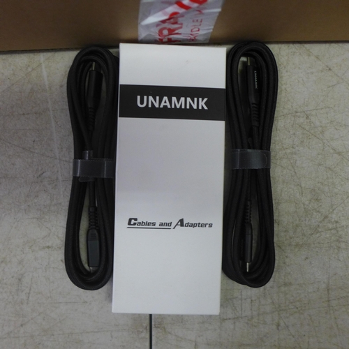 2067 - 40 boxed twin packs of USBC to USBC fast charging cables and adapters