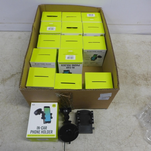 2070 - 15 boxes of in car phone holders