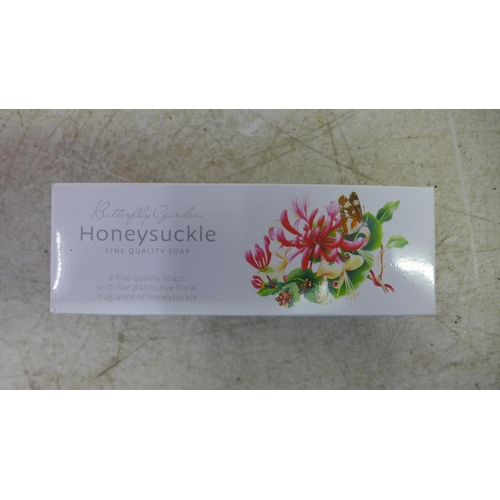 2076A - 12 boxes of honeysuckle soap, 3 bars in each box