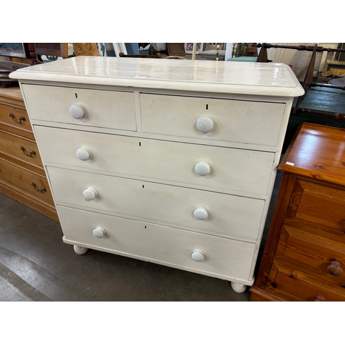 241 - A Victorian painted pine chest of drawers