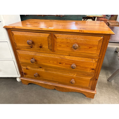 242 - A pine chest of drawers