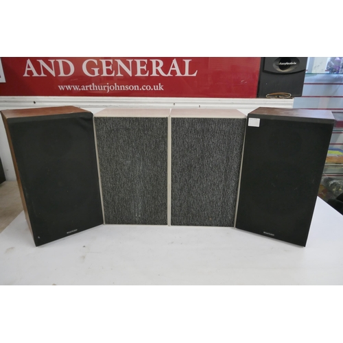 2154 - Two pairs of stereo speakers including Wharfedale 506 15-75w speakers and one other set of Hi-Fi spe... 