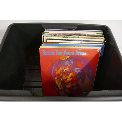 2164 - 30 rock LP records including David Bowie, Neil Young, Ten Years After, Queen, Fleetwood Mac and The ... 