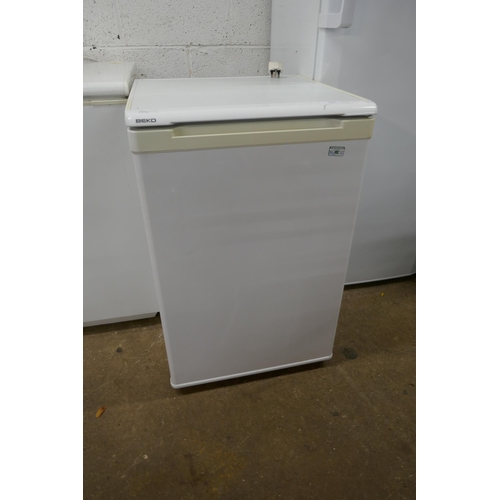 2181 - A Beko model LS420W white under counter fridge