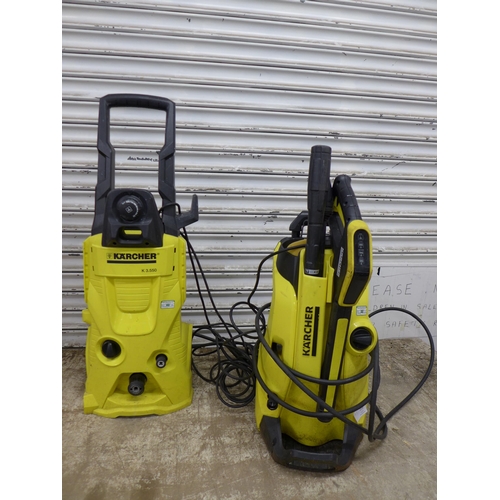 2218 - A Karcher K4 full control pressure washer and a Karcher K3.550 pressure washer