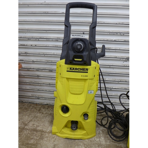 2218 - A Karcher K4 full control pressure washer and a Karcher K3.550 pressure washer