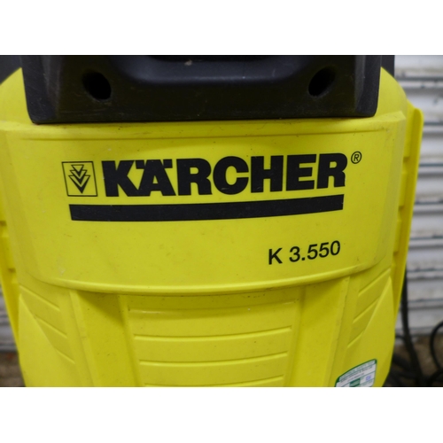 2218 - A Karcher K4 full control pressure washer and a Karcher K3.550 pressure washer