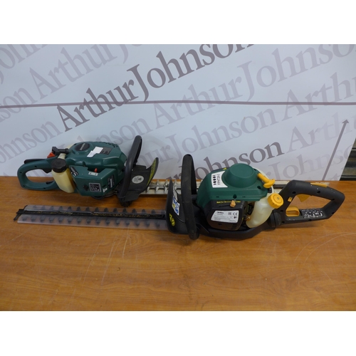 2231 - A Qualcast QC-PH2652 petrol driven hedge trimmer and a model FPHT26-2 petrol driven hedge trimmer