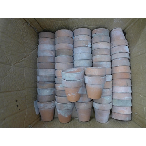 2239 - 64 Sankey style terracotta plant pots