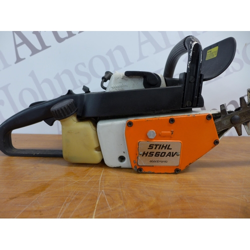 2271 - A Stihl HS60 AV electronic petrol driven hedge cutter