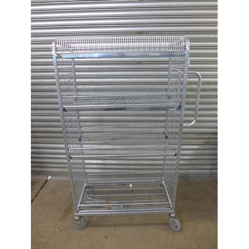 2281 - A 3 tier aluminium  racking cage, 65