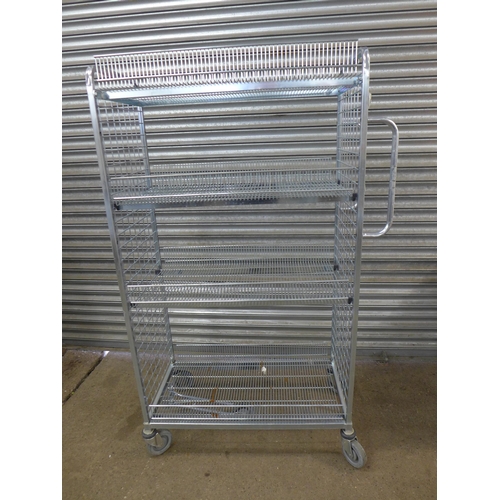 2282 - A 3 tier aluminium racking cage, 65