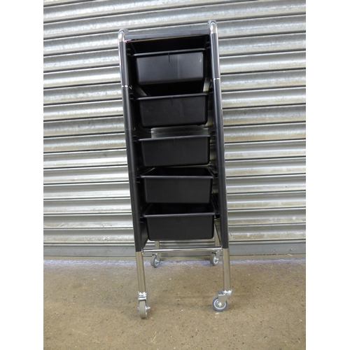 2285 - An Efalock Piccolo salon aid trolley on casters