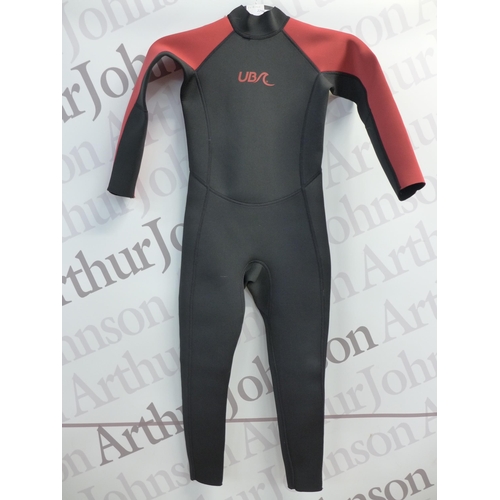 2298 - Two Urban beach sharp tooth long wet suits - kids size 9-10 years