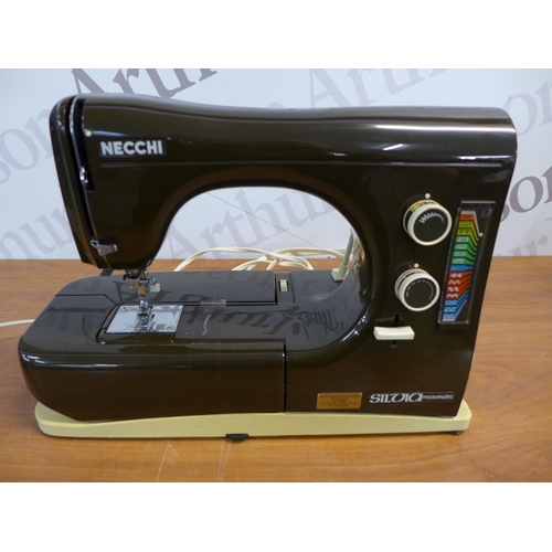 2341 - A Necchi Silvia Maximatic type 586 electronic sewing machine in protective plastic case