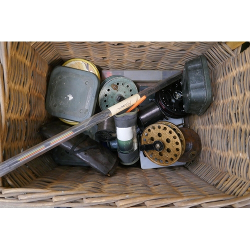 2393 - Fishing equipment: 4 rods including a restored split cane 3 tier 'hornet', Tom Watson & Son, Notting... 