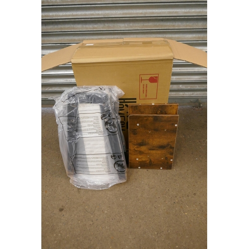 2394 - A set of Hom-Com matching bed side tables - furniture sold as boxed and flat-packed